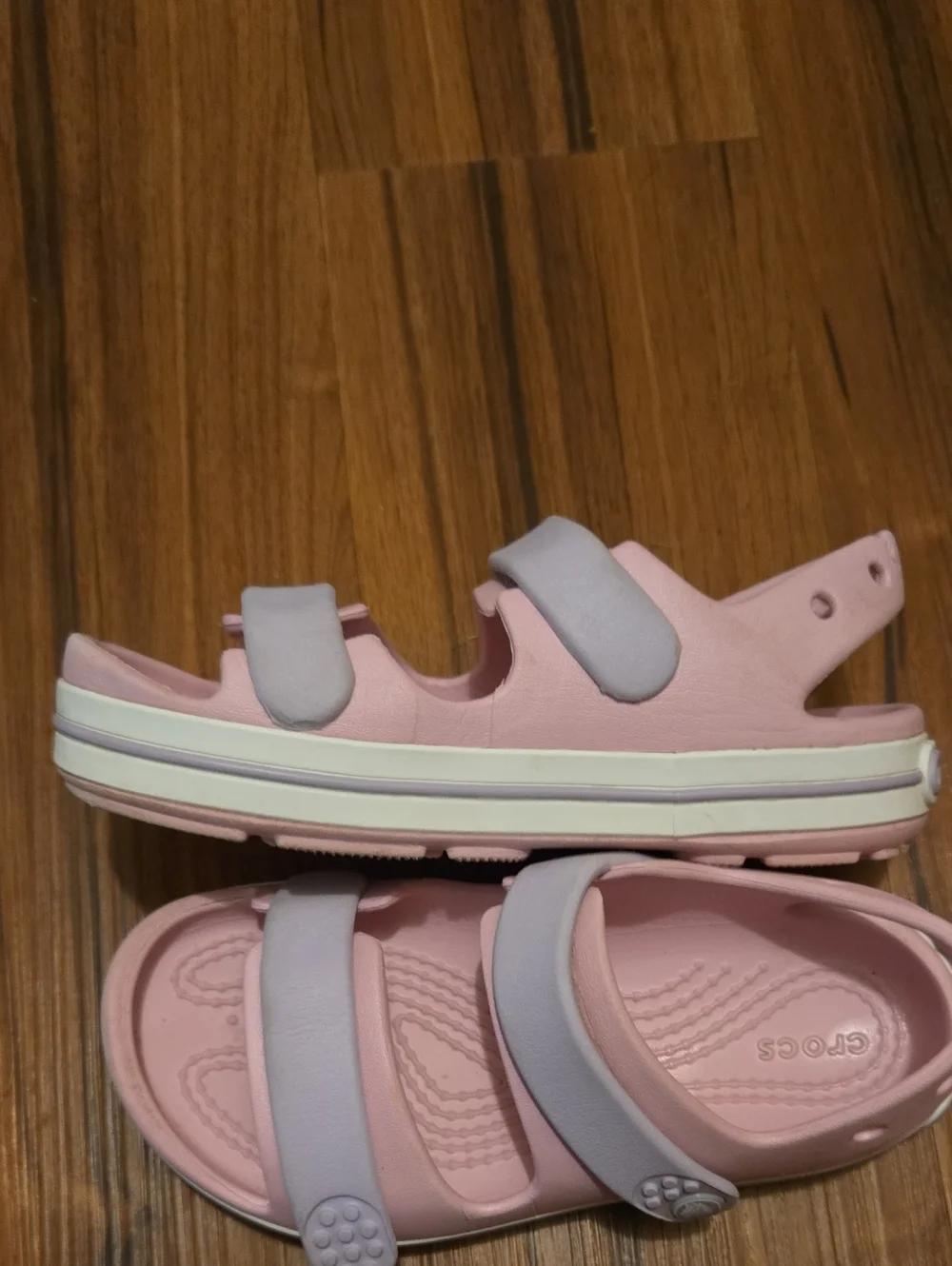 Crocs Kids' Pink Two-Strap Sandals Size 11